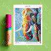 Diamond Painting Elefant In Leuchtenden Farben 5D Diamant Malerei Bild Diy Set Mit Strasssteinen