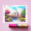 Diamond Painting Das Schloss Des Prinzen 5D Diamant Malerei Bild Set Mit Zubehör