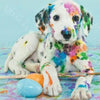 Diamond Painting, Hunde, ein farbenfroher Unfug, 5D Diamant Malerei Bild, Set mit Zubehör,