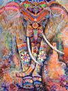 Diamond Painting Elefant Mit Indischem Schmuck 5D Diamant Malerei Bild Set Zubehör